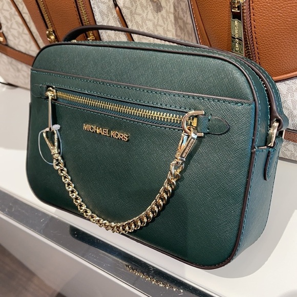 Michael Kors Handbags - COPY - Michael Kors Jet Set Item Large East West Zip Chain Powder Blush Crossbo…